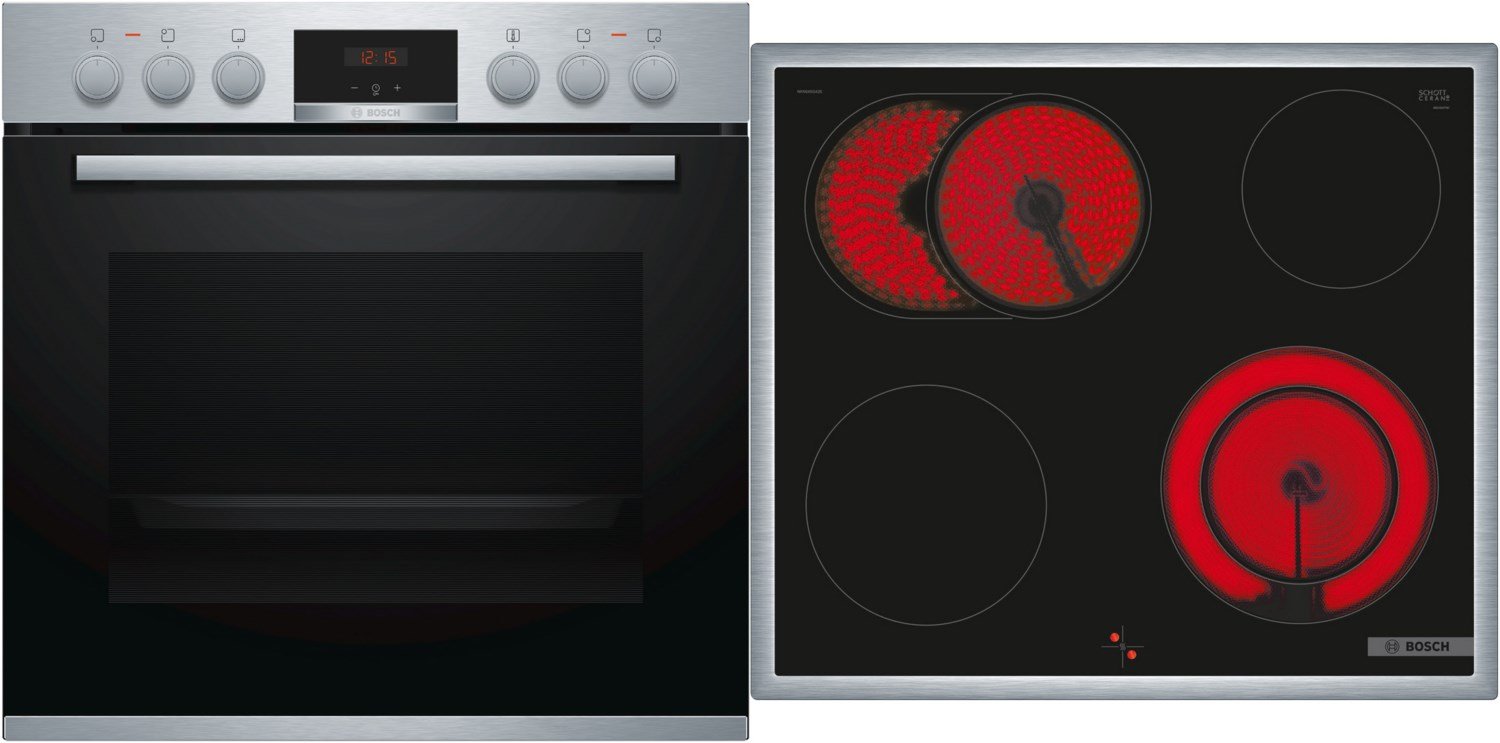 HND431CS62 Herdset bestehend aus HEA533BS2 + NKN645GA2E edelstahl + edelstahl