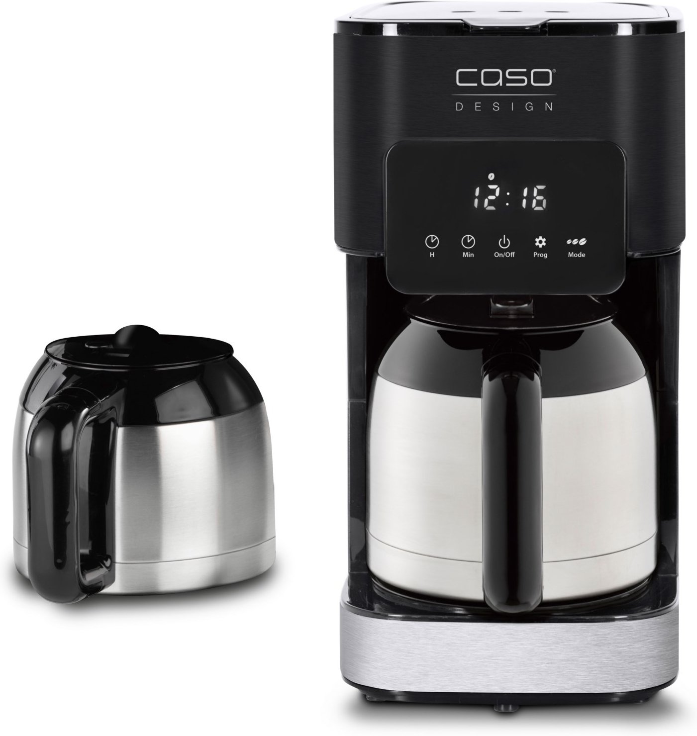 Coffee Taste & Style Duo Thermo Kaffeeautomat mit 2 Thermokannen edelstahl/schwarz