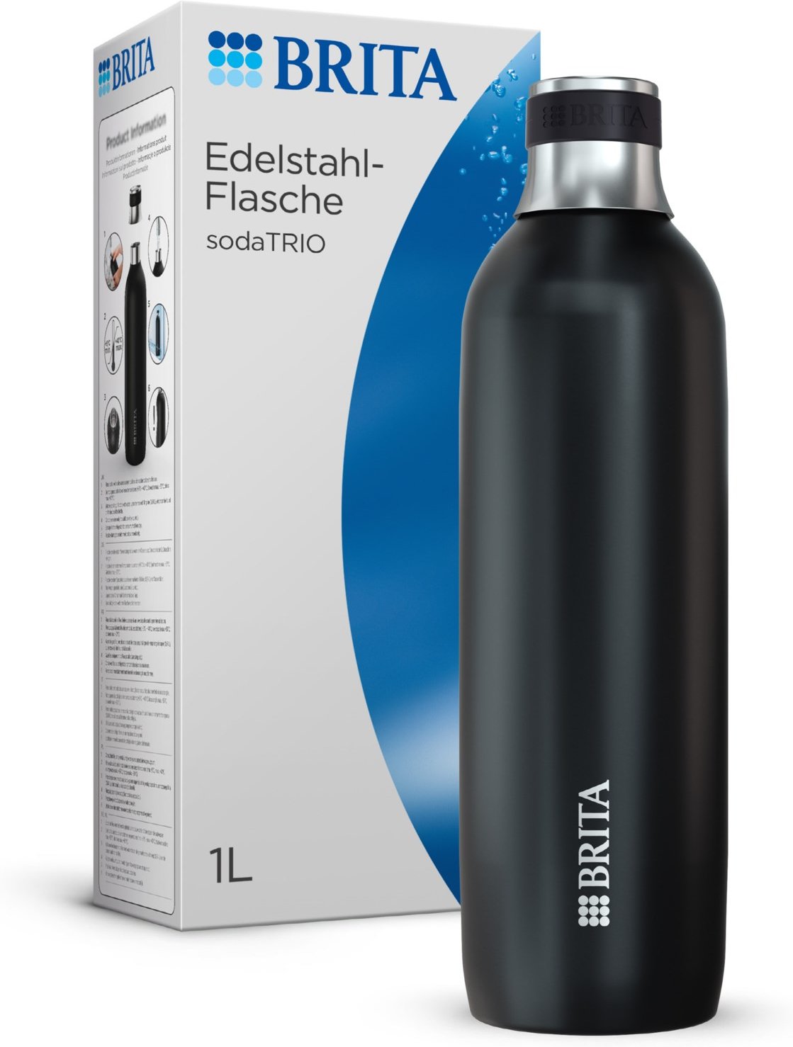 sodaTRIO Edelstahlflasche groß