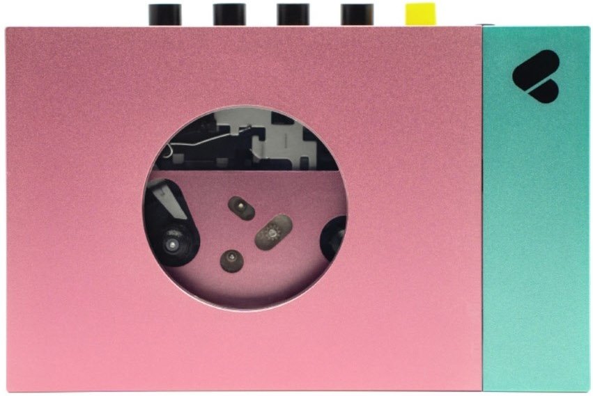 Edith Kassettenspieler-/Rekorder mit Bluetooth pink