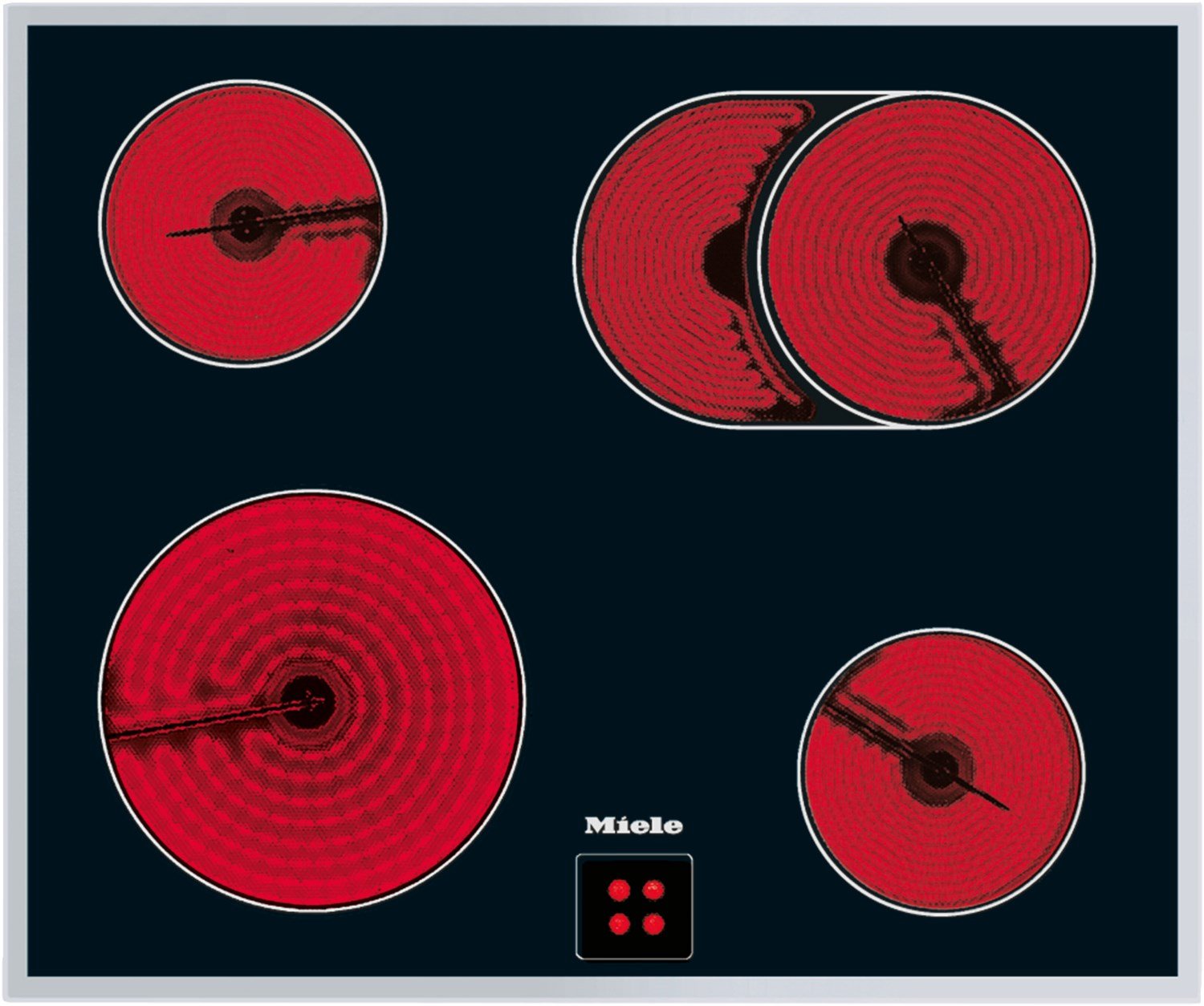 KM 6024 Glaskeramikfeld edelstahl
