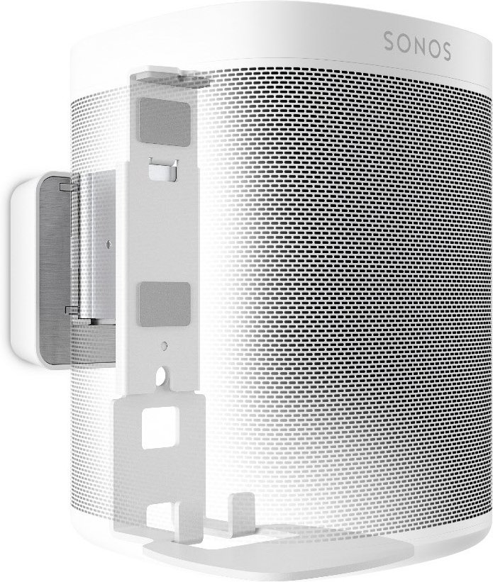 SOUND 4201 Lautsprecher-Wandhalterung für Sonos One (SL) & Play:1 weiß/aluminium