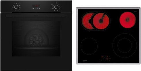 BX46PB0 Herdset bestehend aus B2CCG6AK3 + T16SBN1L0 schwarz/edelstahl