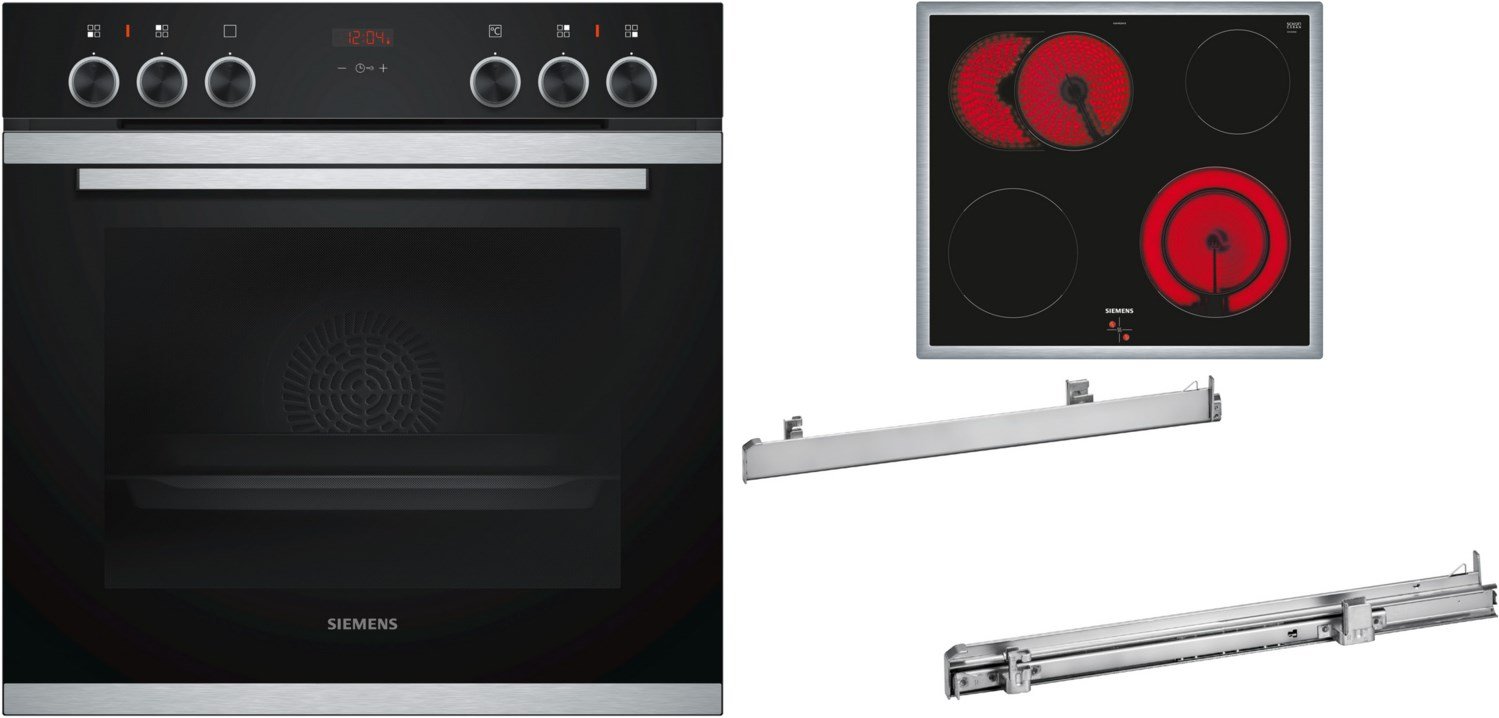 EQ211KC00B Herdset bestehend aus HE213ABS0+EA64RGNA1E+HZ538000 edelstahl + edelstahl