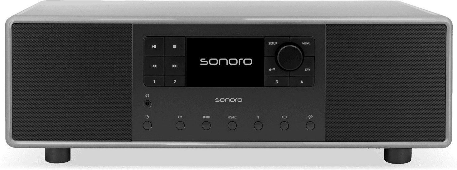 Primus Internetradio kreide grau/schwarz