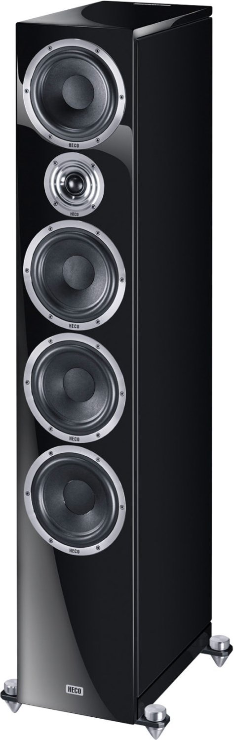 In Vita 9 /Stück Stand-Lautsprecher schwarz