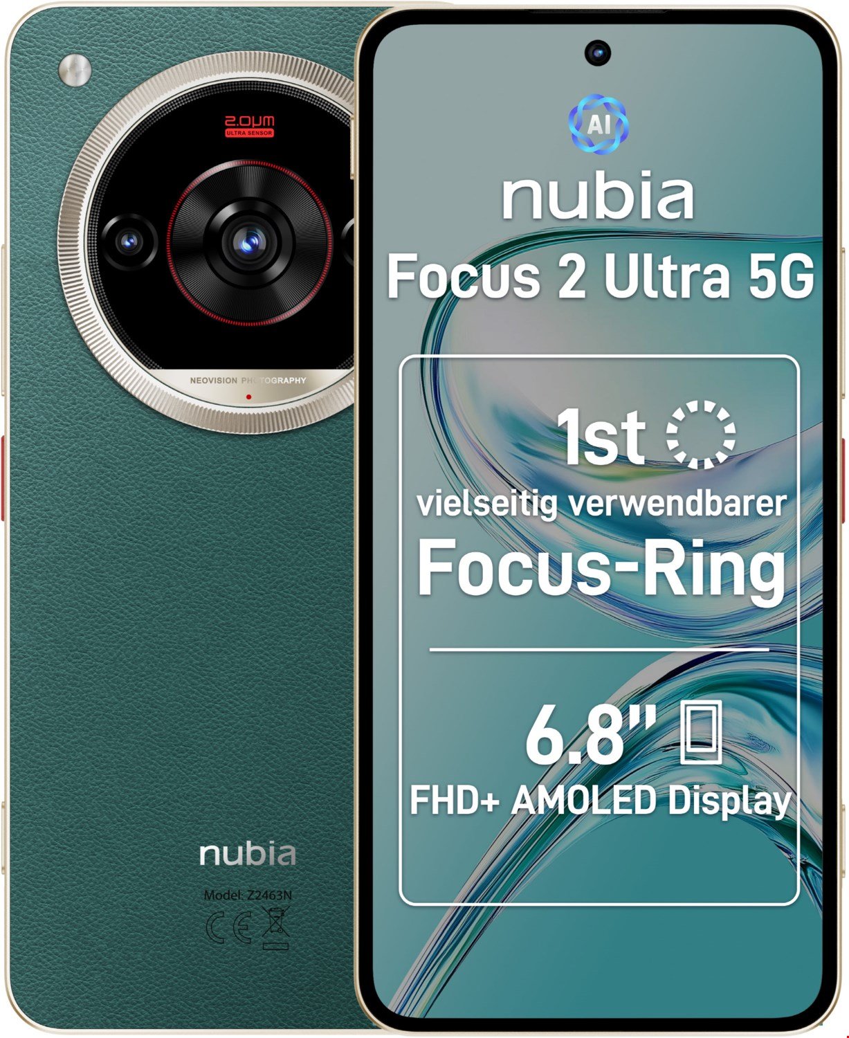 Focus 2 Ultra 5G (8GB+512GB) Smartphone forest green