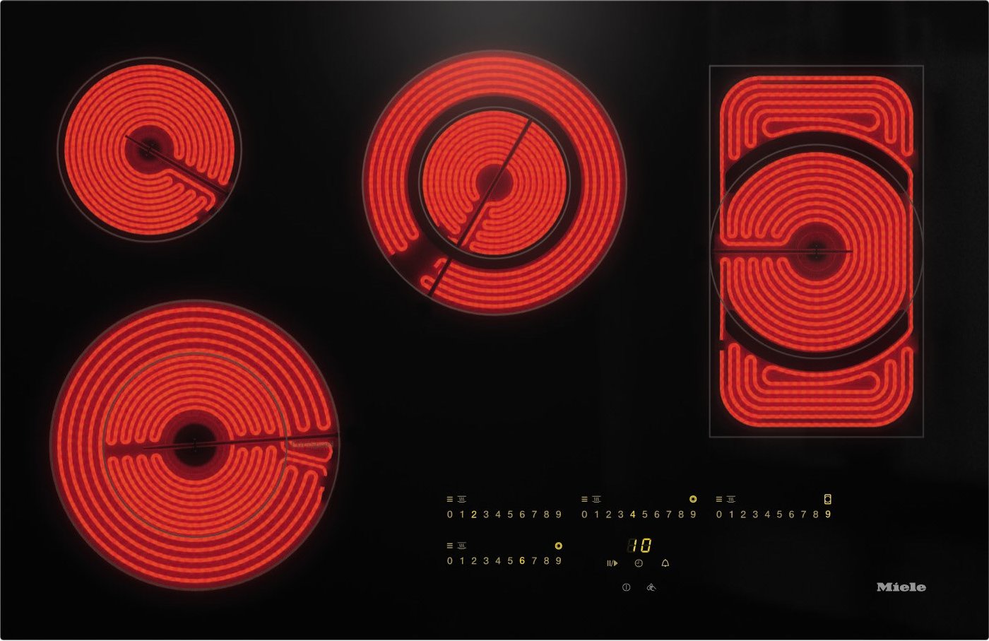 KM 6564 FL Autark-Glaskeramikfeld rahmenlos/flächenbündig