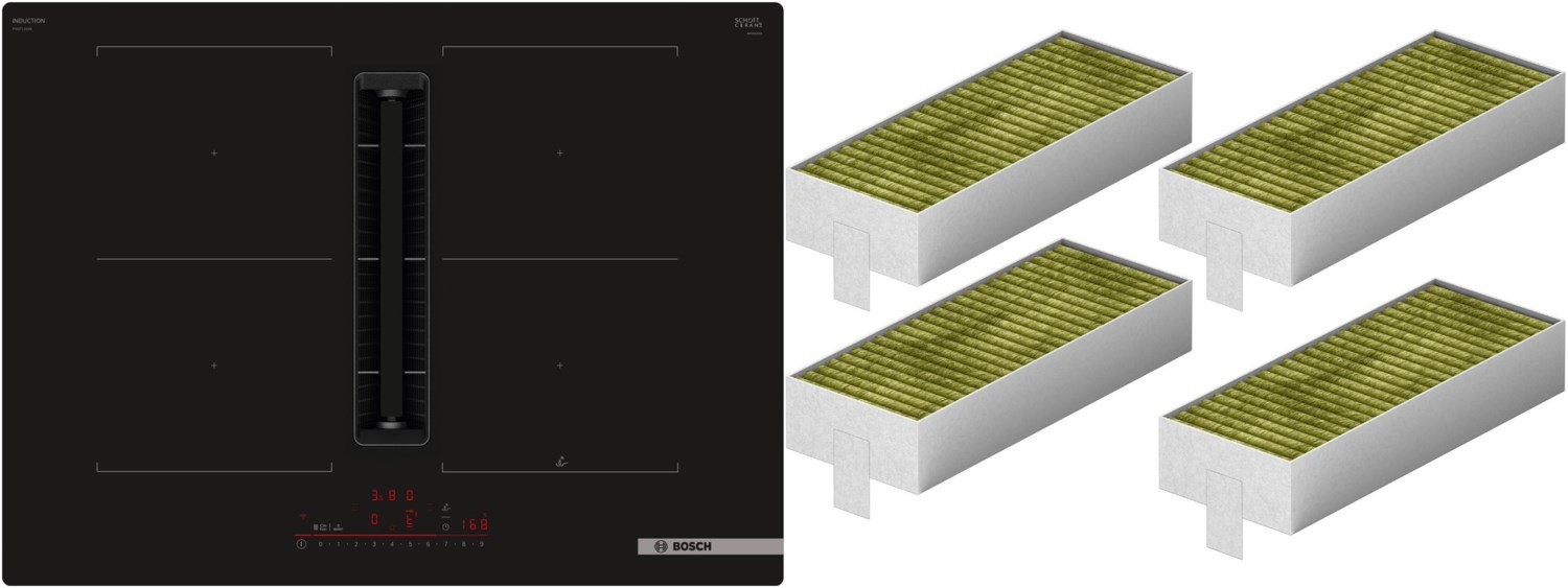 MKV70C1DP Autark-Induktionsfeld mit Dunstabzug bestehend aus PVQ711H26E + HZ9VRCR1 rahmenlos