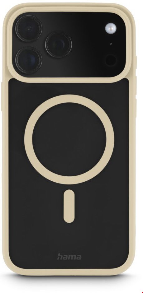 Handyhülle Frame Protect für iPhone 17 Pro Max beige/transparent