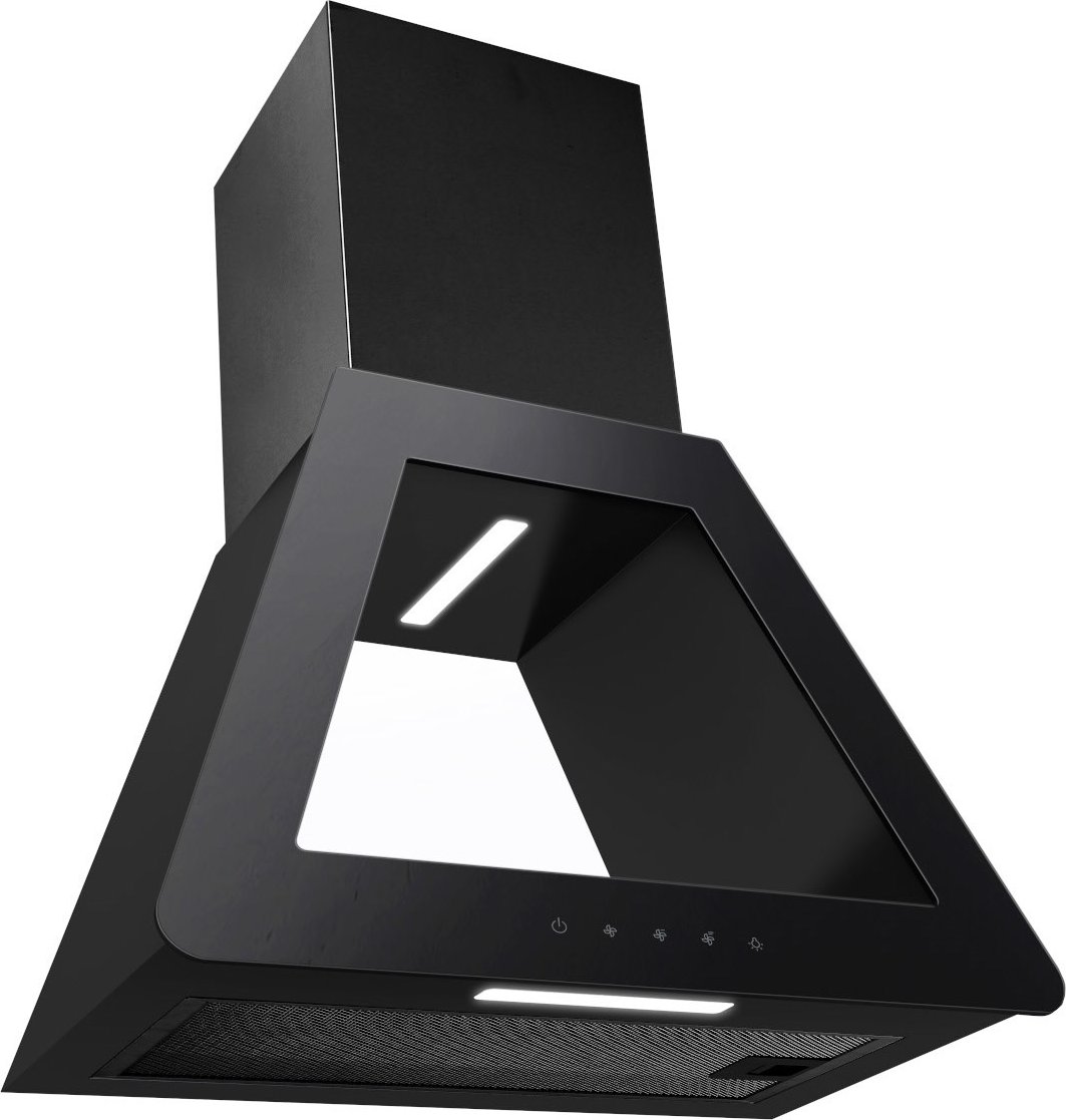 P1-60BBTX Esse/Dekor-Dunstabzugshauben schwarz