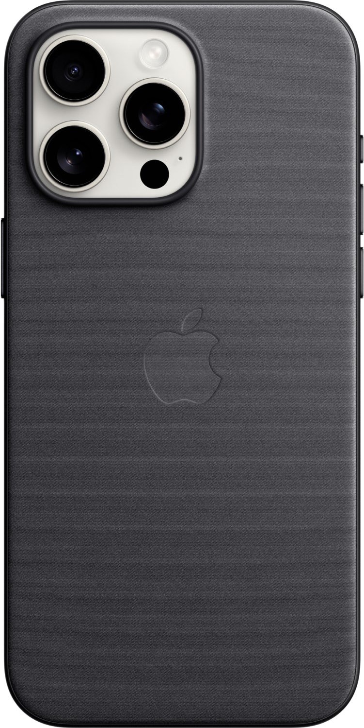 Feingewebe Case mit MagSafe für iPhone 15 Pro Max schwarz