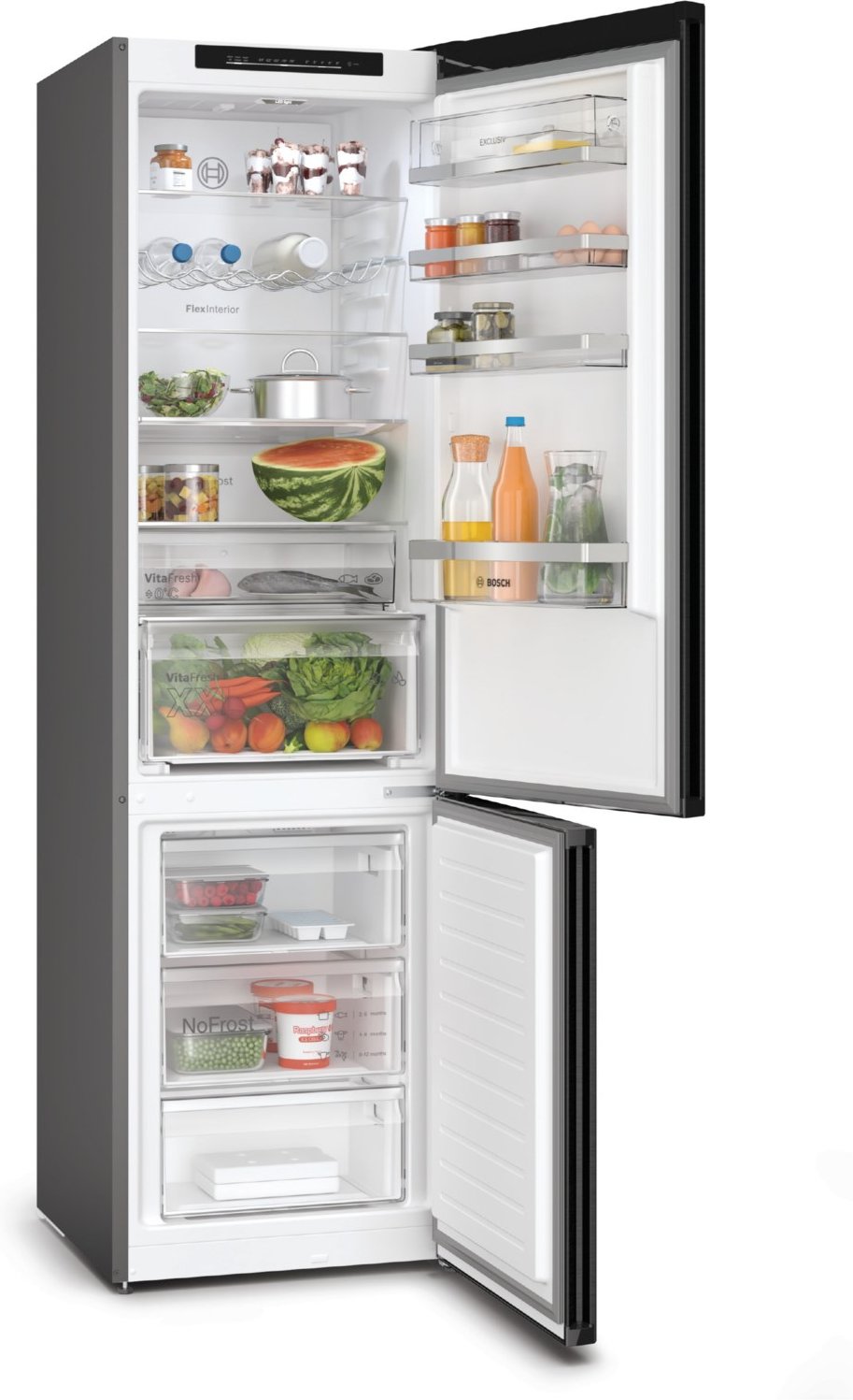 KGN39EXCF Kühl-/Gefrierkombination schwarzes edelstahl/cleansteel