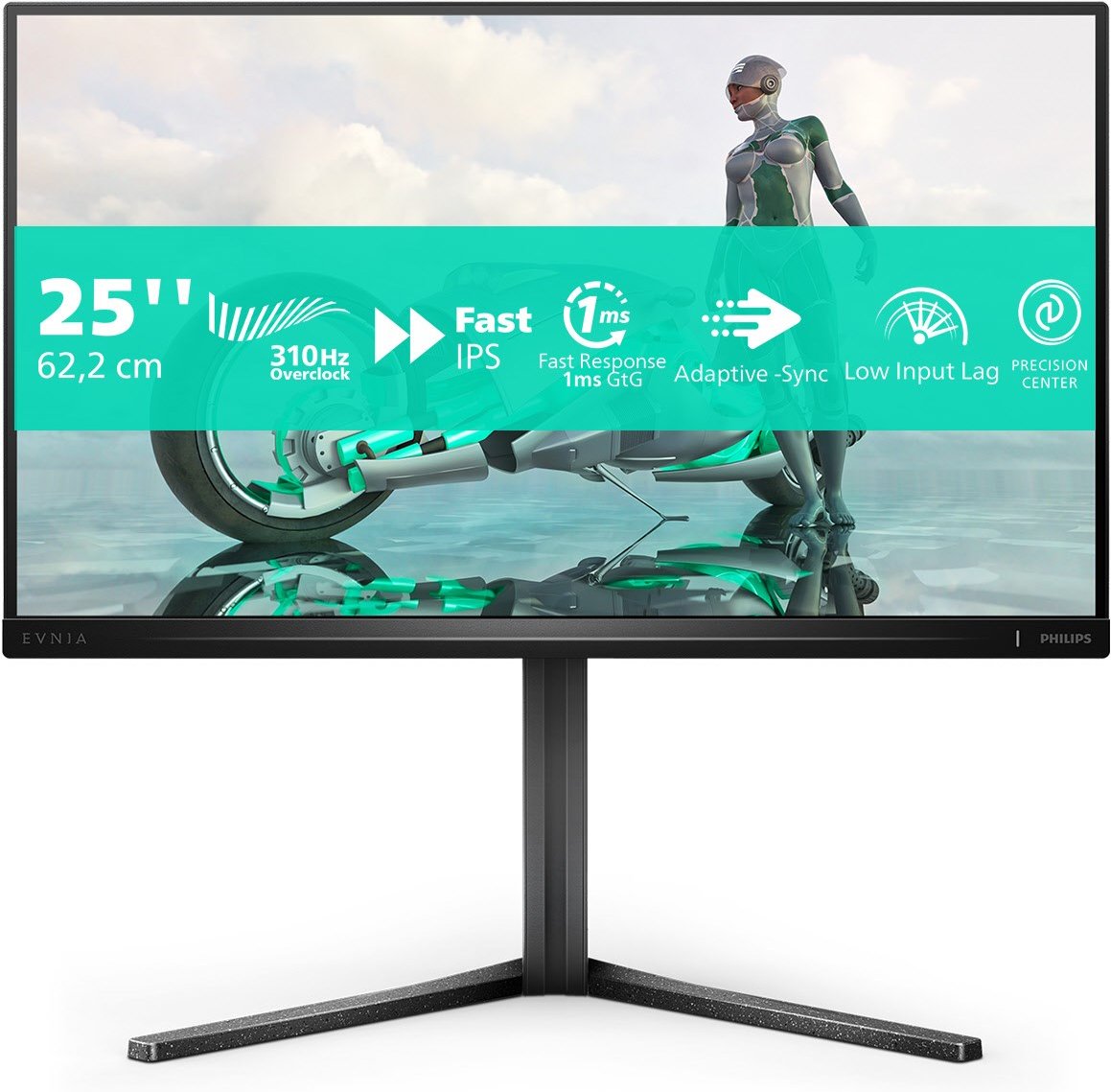 Envia 25M2N3200U/00 62 cm (25") Gaming Monitor dunkelgrau