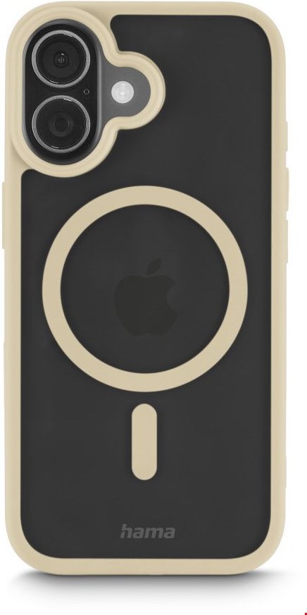 Handyhülle Frame Protect für iPhone 17 beige/transparent