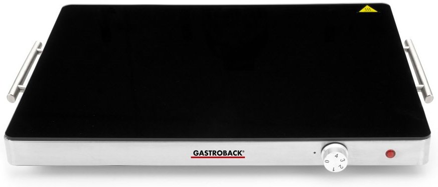 Design Warmhalteplatte edelstahl