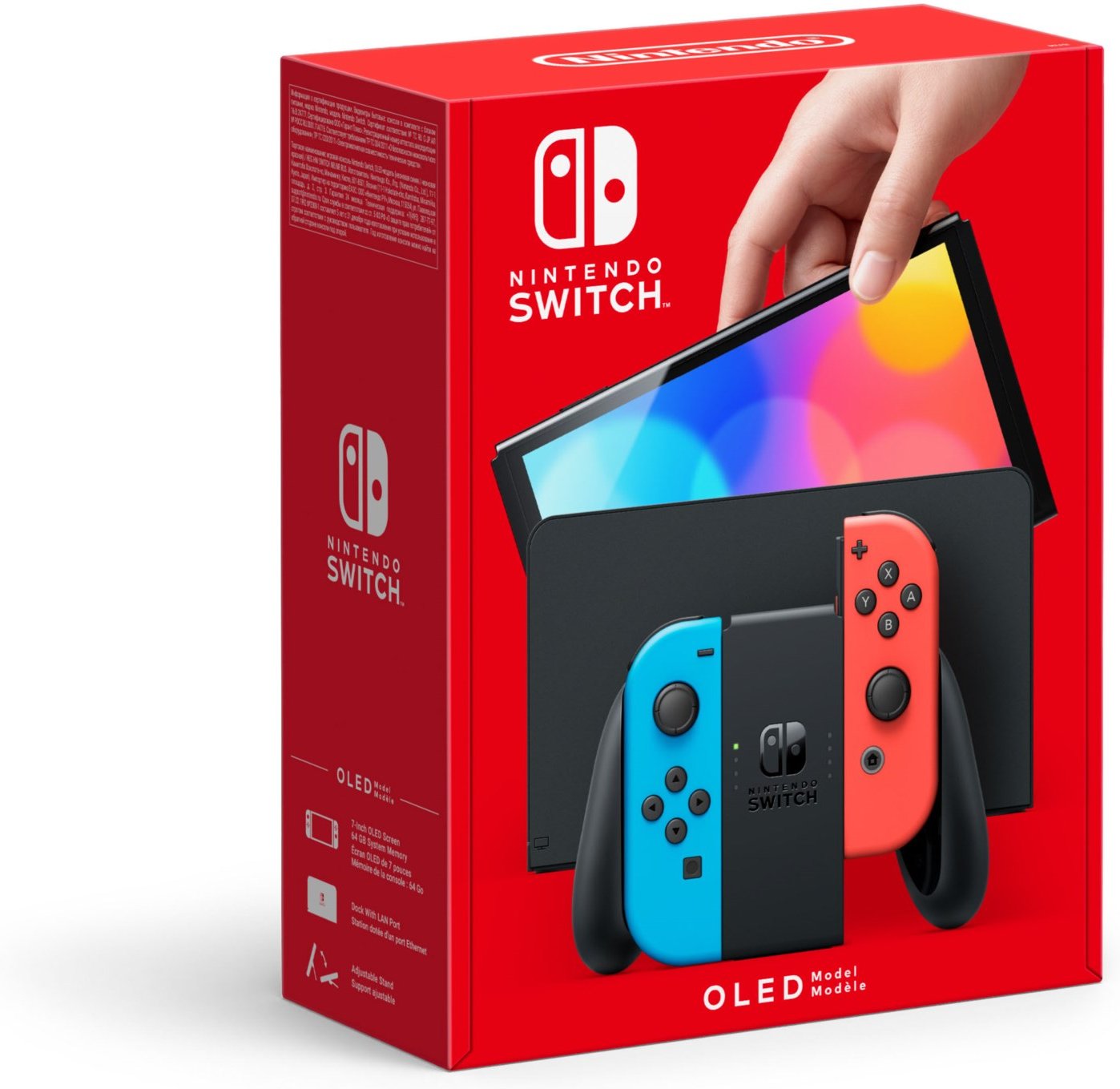 Switch Konsole (OLED-Modell) neon rot/neon blau