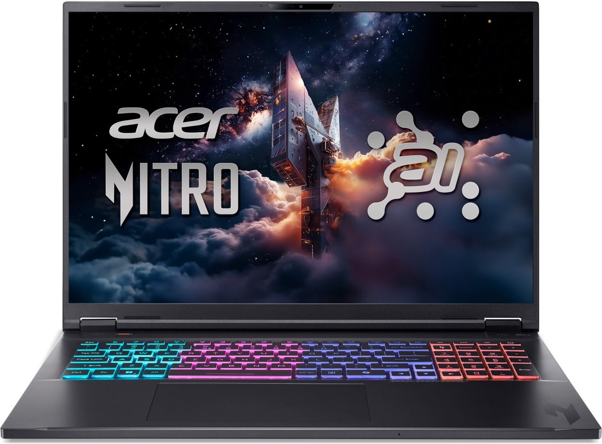 Nitro 18 AI (AN18-61-R7SD) 45,72 cm (18") Gaming Notebook obsidian black, 16 GB RAM, 1000 GB SSD, AMD Ryzen AI 7 Prozess...