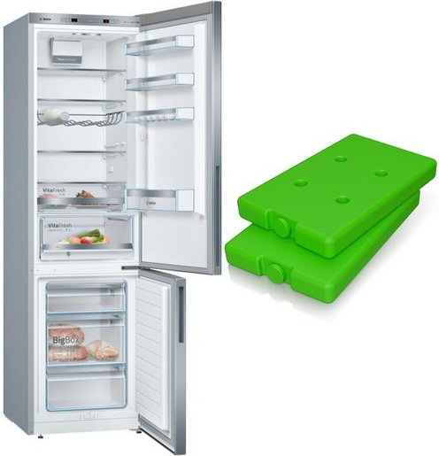 MK69KGSLCA Kühl-/Gefrierkombination bestehend aus KG39EALCA + GS10Z010 edelstahl-Look