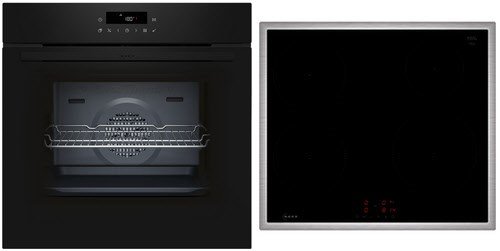 BTX46PIB0 Herdset mit Induktionskochfeld bestehend aus B2CCJ7AK3 + T46SBE1L0 schwarz/edelstahl