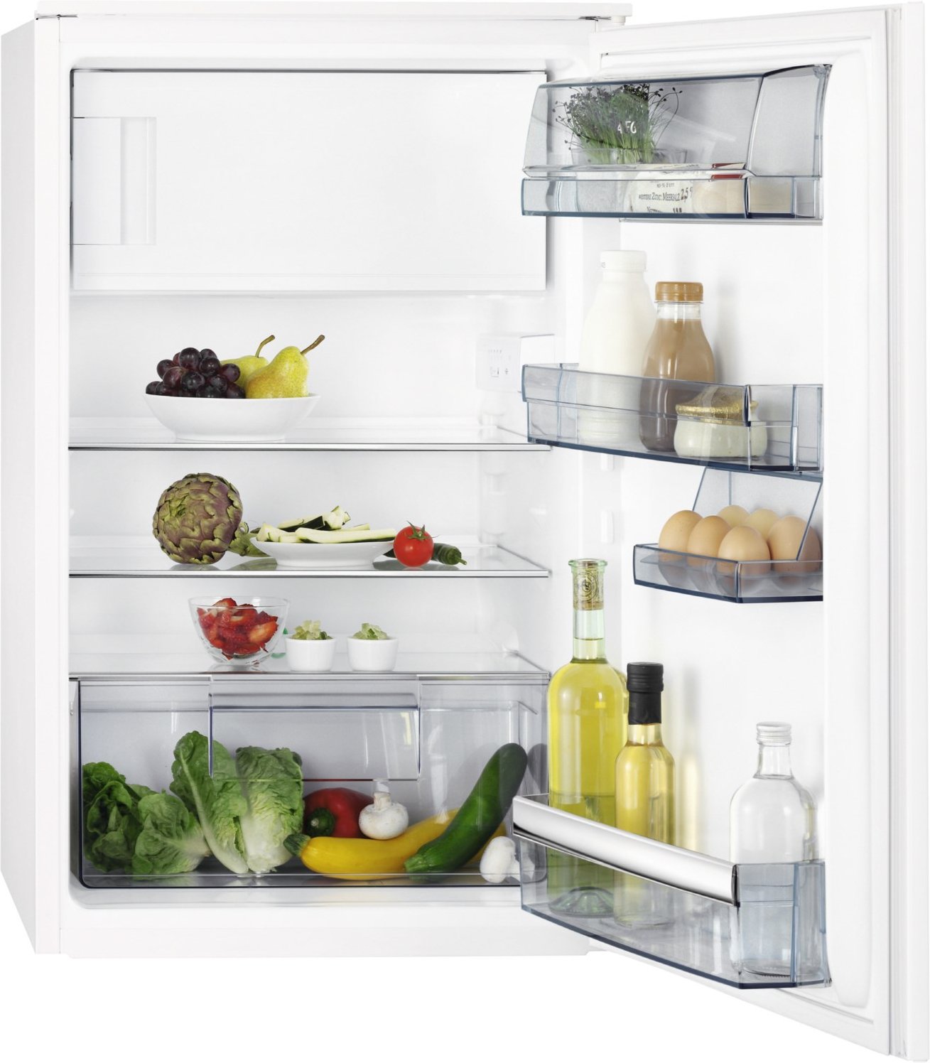 Santo SFB688E1AS Einbau-Kühlschrank mit Gefrierfach weiss