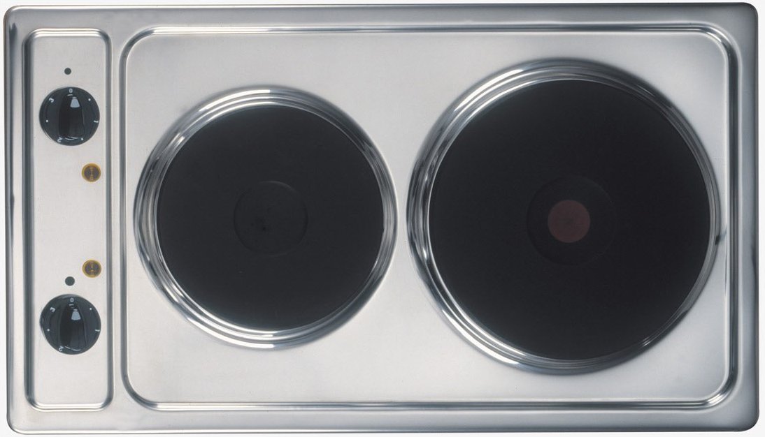 KME 13135 E Doppelkochplatte edelstahl