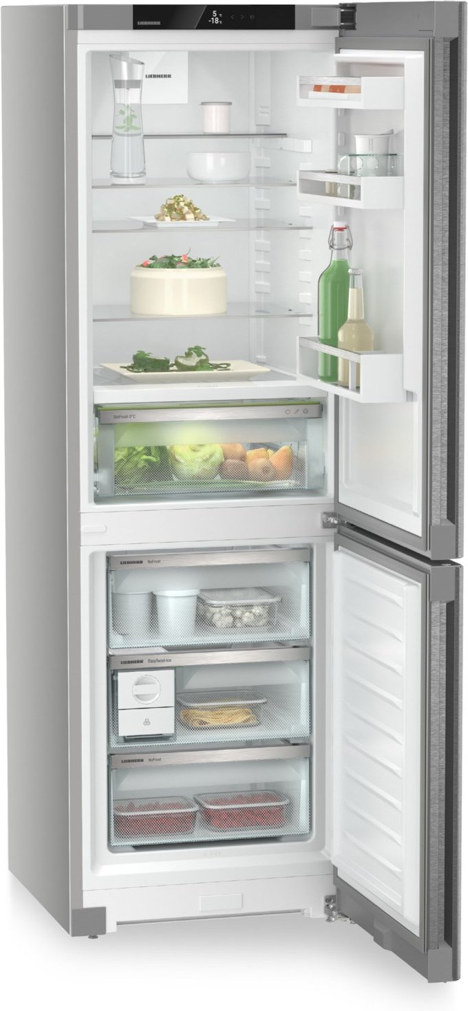 CBNsda 5223-22 Kühl-/Gefrierkombination silber