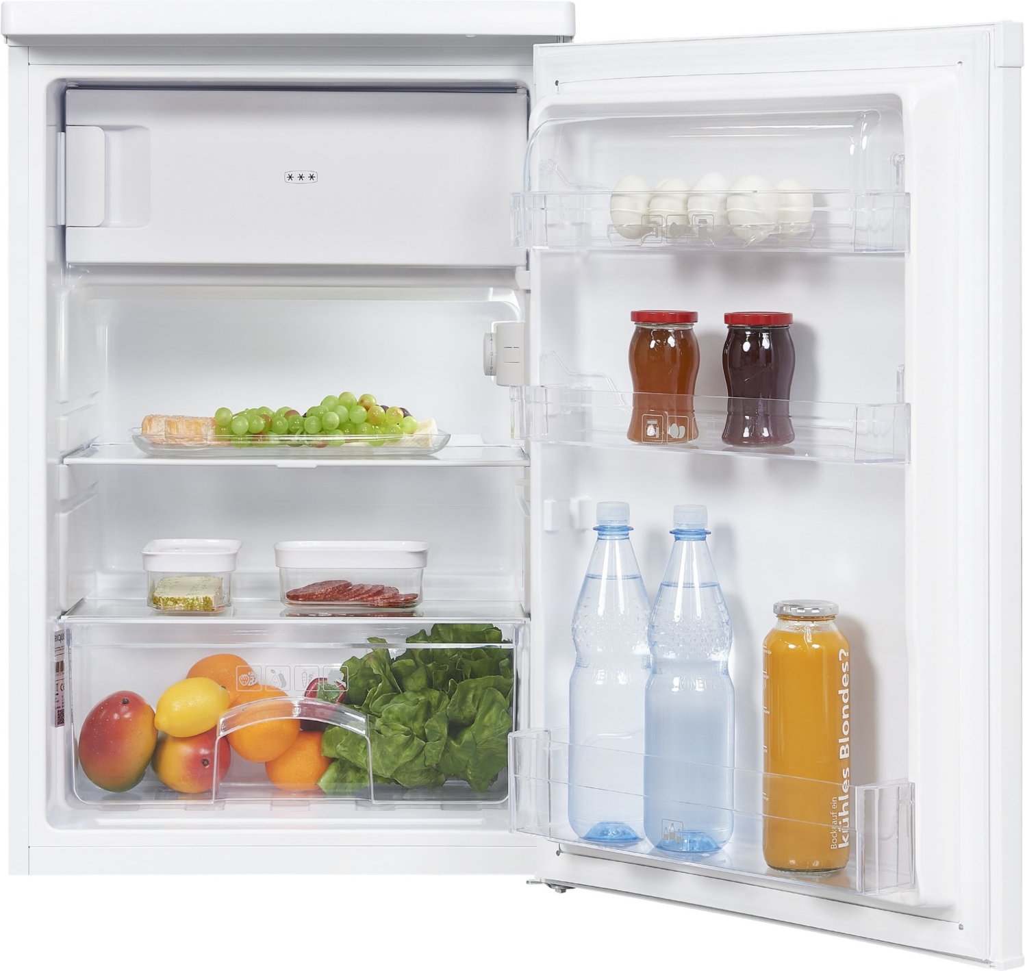 KS 16-4-E-040 E Tischkühlschrank mit Gefrierfach weiß