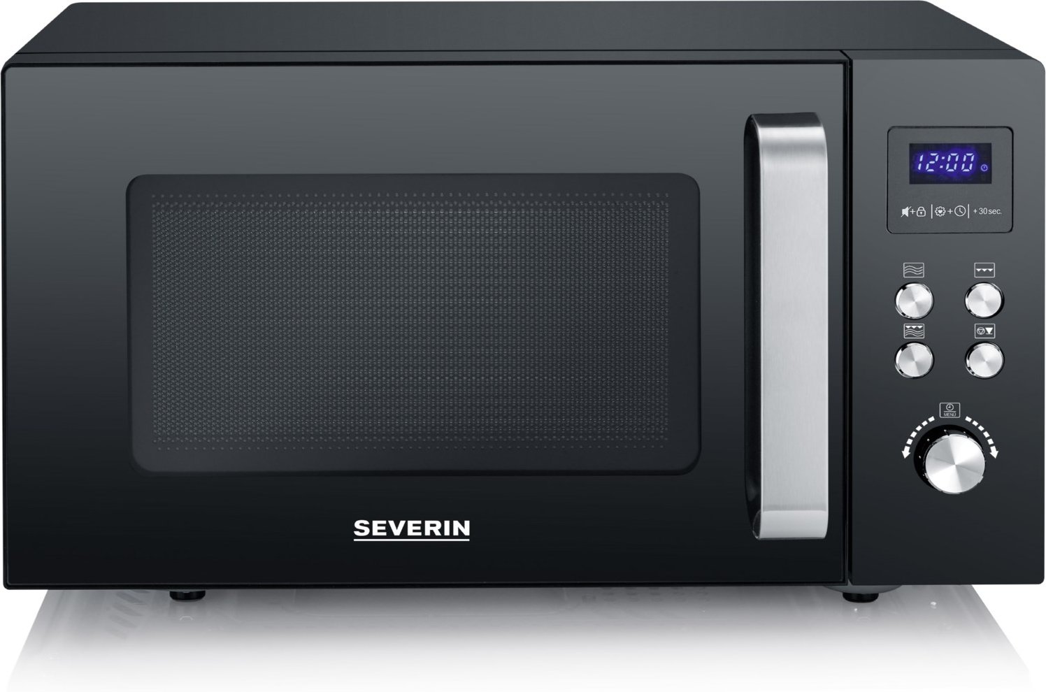 Thumbnail - MW 7763 Stand-Kombi-Mikrowelle schwarz/edelstahl