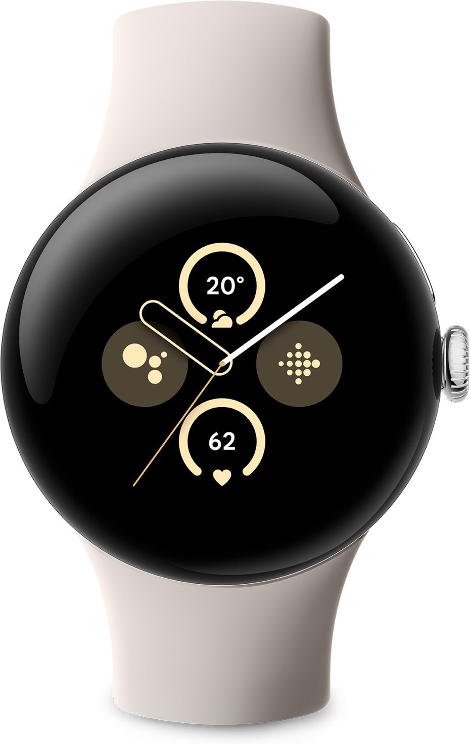 Pixel Watch 2 WiFi Smartwatch silber/porclain