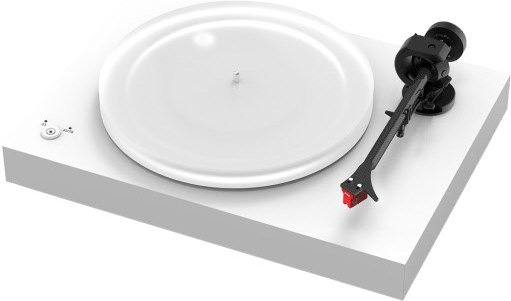 X2 B Plattenspieler inkl. Qunitet Red Tonabnehmer matt weiß