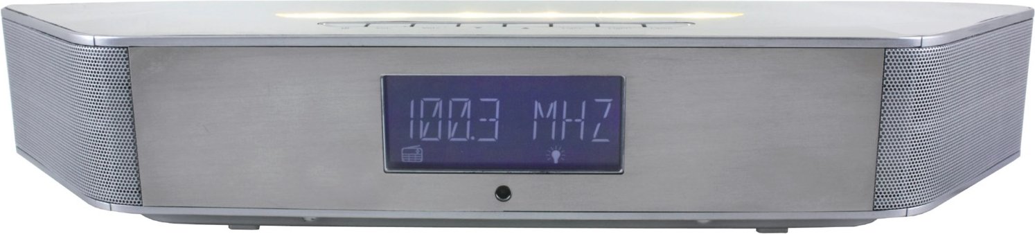 BT 1308 Uhrenradio silber