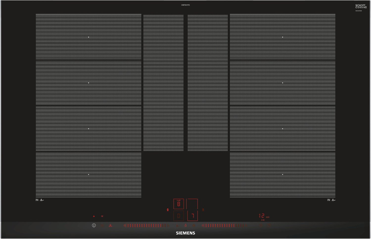 EX875LYV1E Autark-Induktionskochfeld alu
