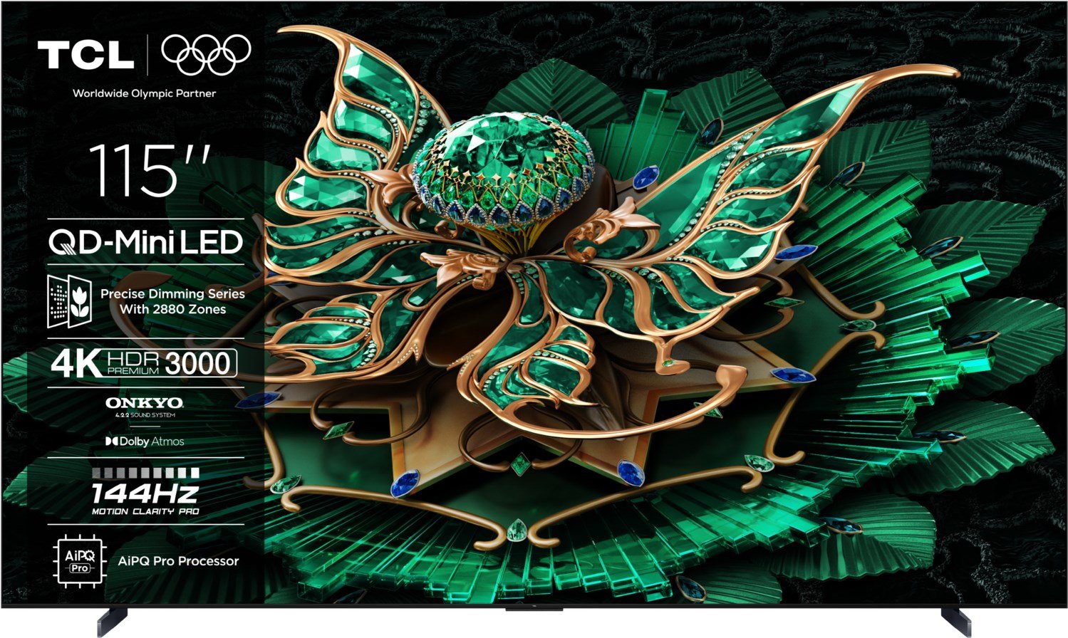 115C7K 291 cm (115") QD-Mini LED TV brushed metal