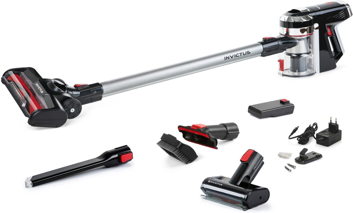 X9, Set 14-tlg. Akku-Stielsauger schwarz