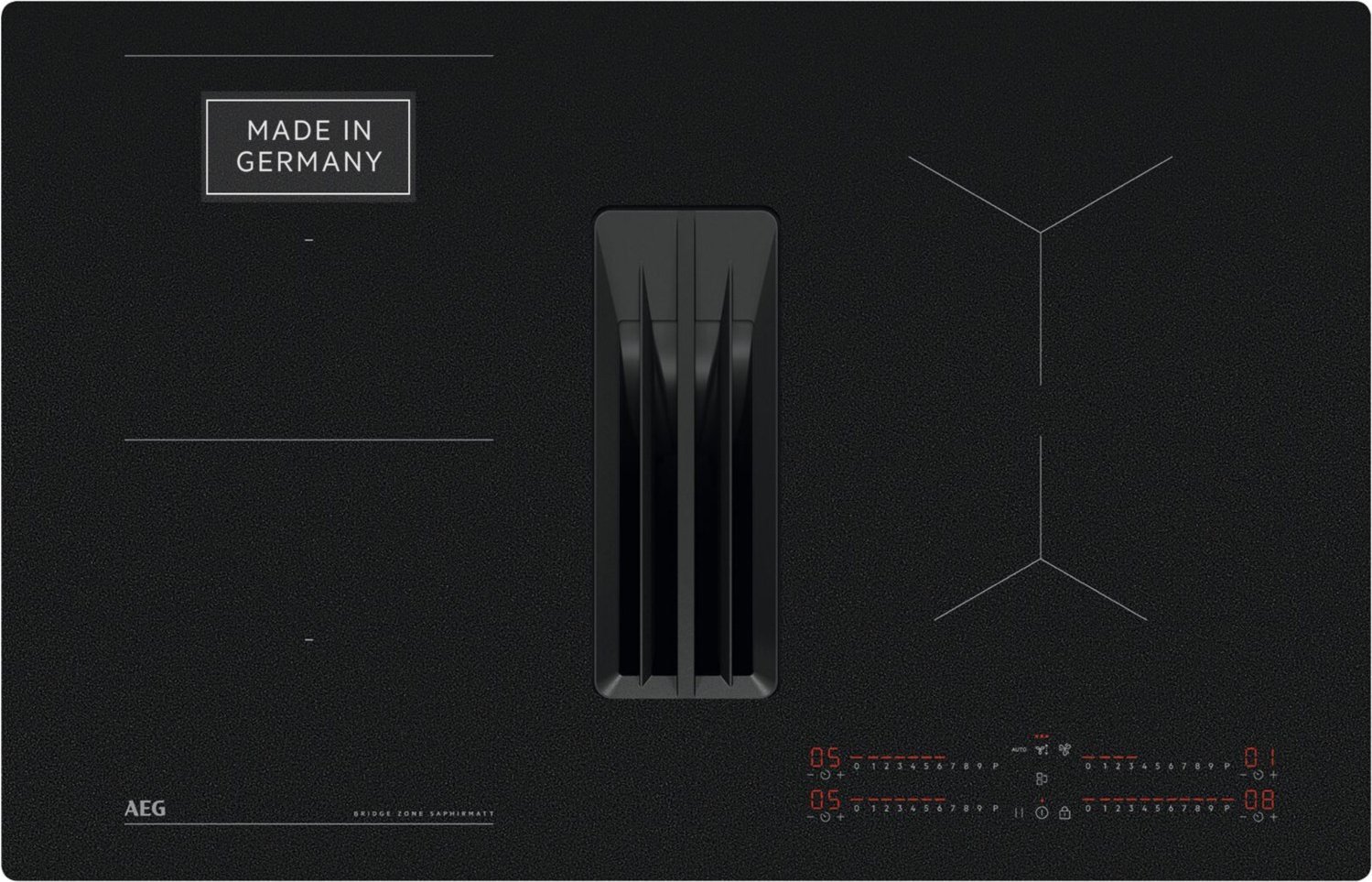 TH84CB0BSZ Autark-Induktionsfeld mit Dunstabzug matt schwarz