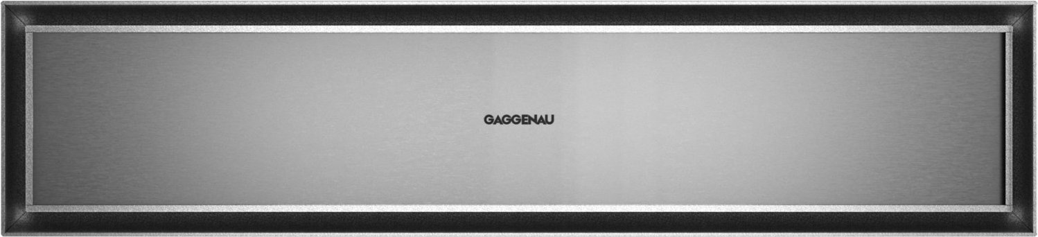 GW451120 Wärmeschublade edelstahl/rauchglas