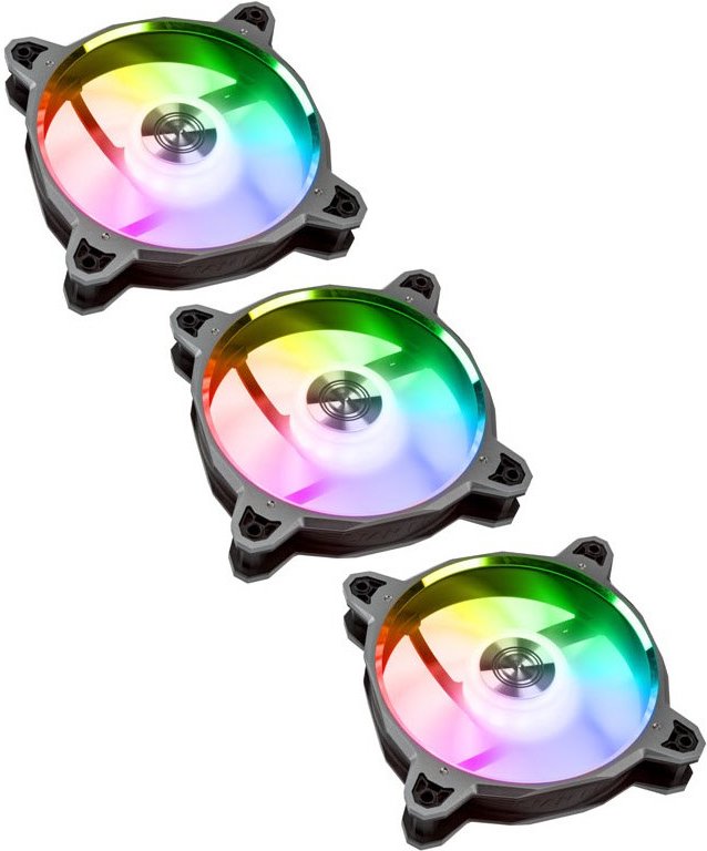 BR120 3er Pack Lüfter inkl. Controller grau