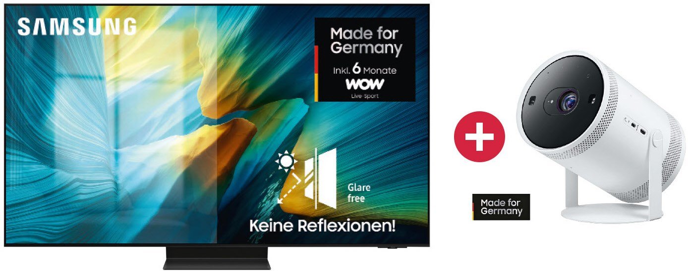 GQ65S95FAT 163 cm (65") OLED Vision AI Smart TV + Dein Geschenk: Samsung The Freestyle (2023) DLP-Projektor