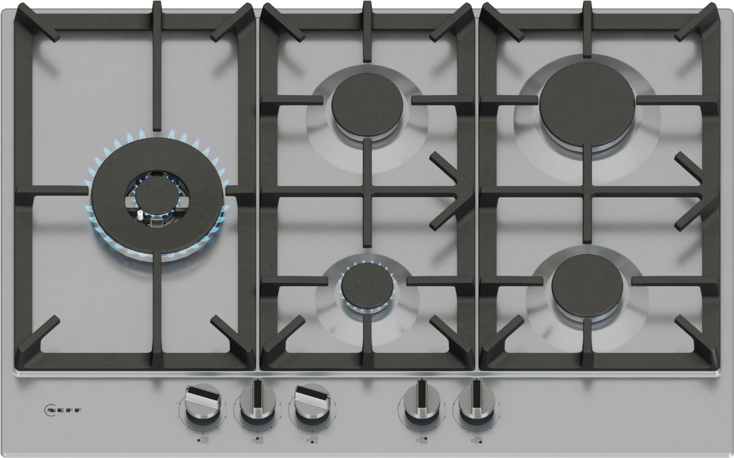 T27CIS8N0 Gaskochfeld edelstahl