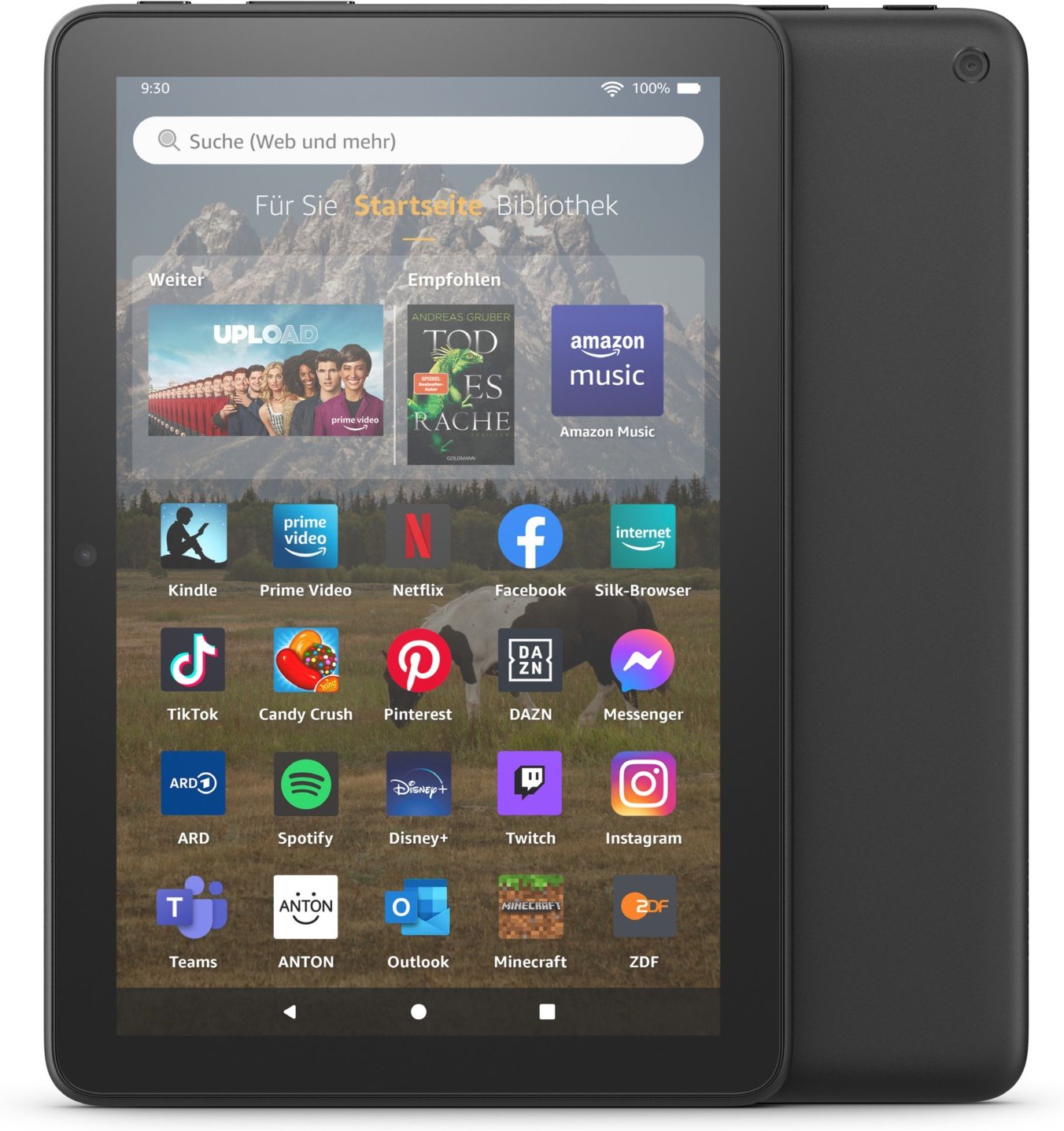Fire HD 8 (2022) (32GB) Tablet mit Spezialangeboten schwarz