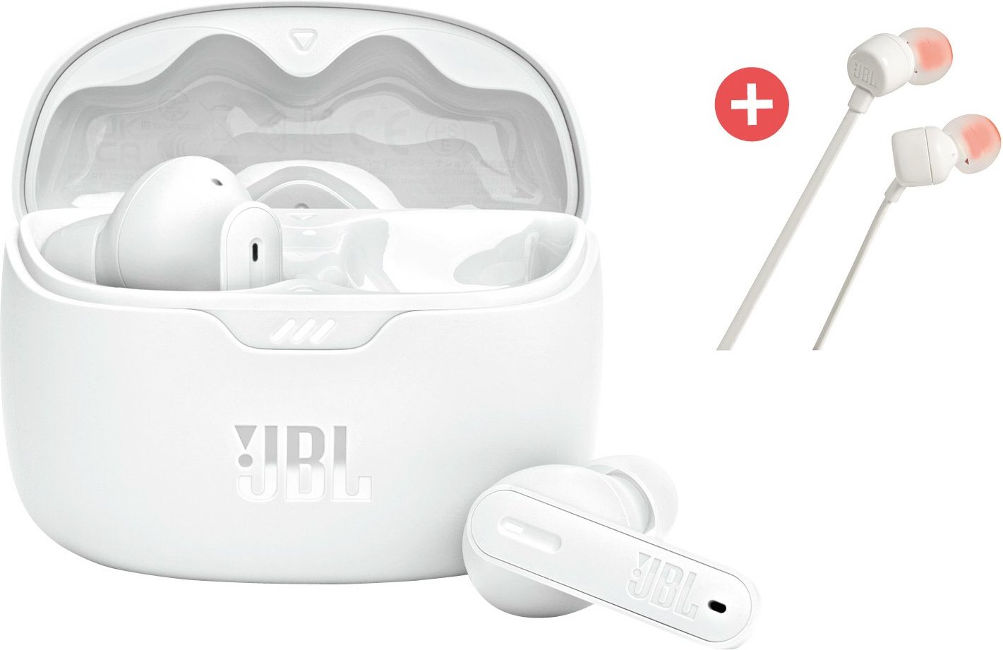 Tune Beam True Wireless Kopfhörer (ws) + Dein Geschenk: JBL T110 In-Ear-Kopfhörer (ws)