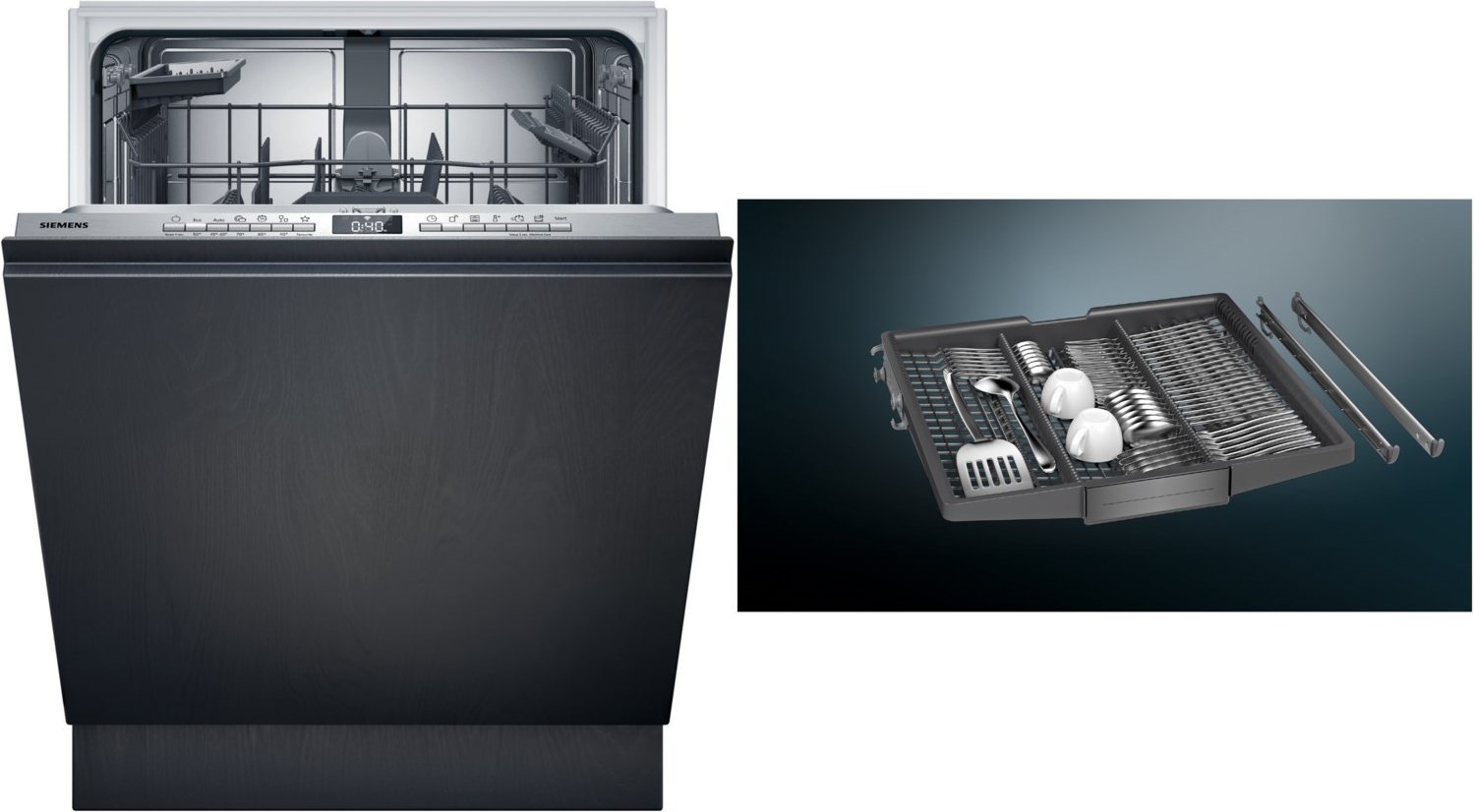 SN63HX1VBE Vollintegrierbarer 60 cm Geschirrspüler bestehend aus SN63HX15BE + SZ36DX02