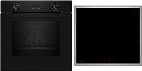 BX46PIB0 Herdset mit Induktionskochfeld bestehend aus B2CCG6AK3 + T46SBE1L0 schwarz/edelstahl