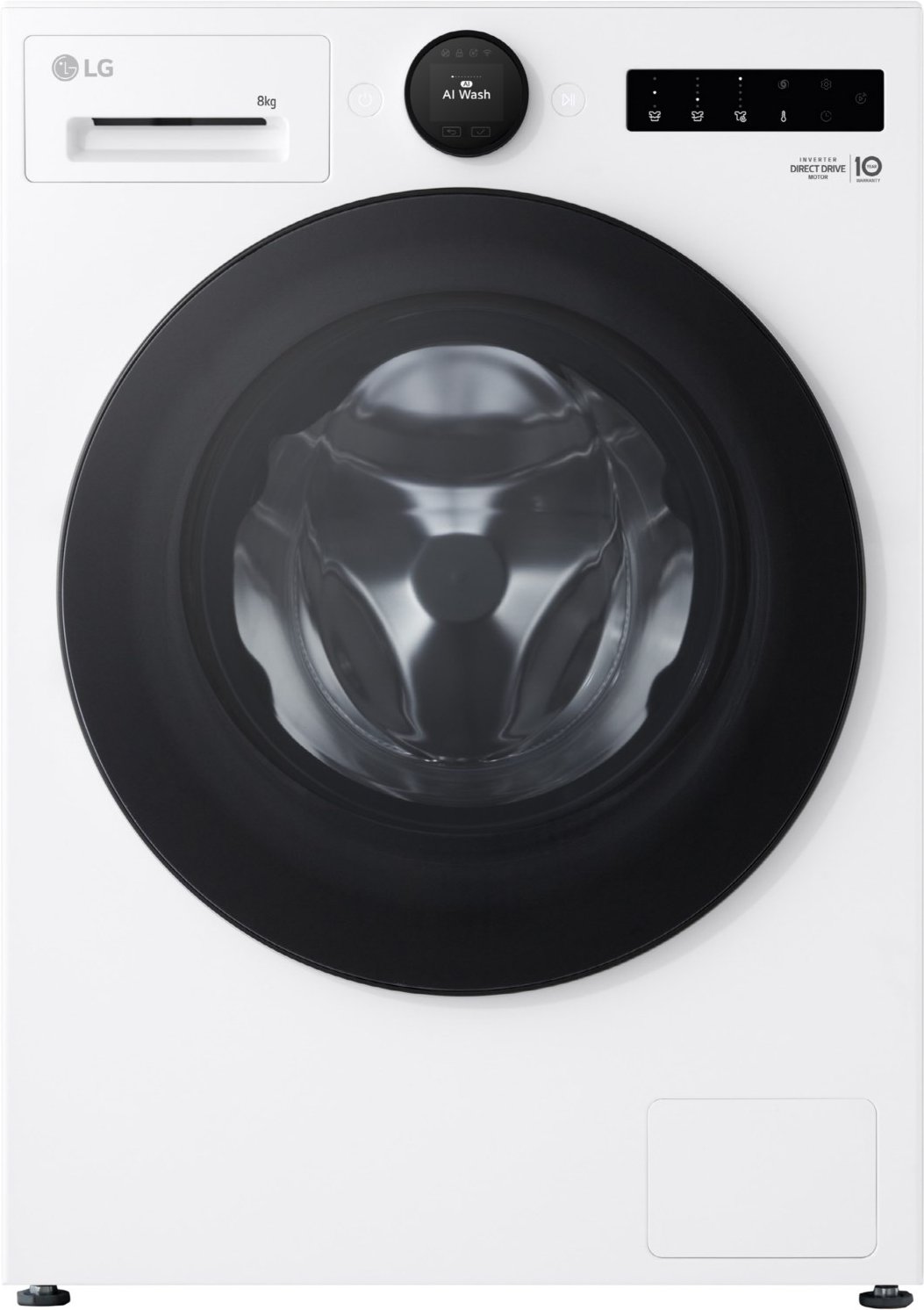 F4WX808YC Stand-Waschmaschine-Frontlader essence white, 8 kg, 1350 U/min, 72 dBA