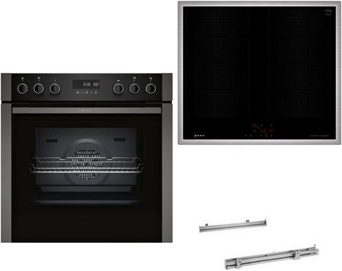 HLE310SIFP Herdset mit Induktionskochfeld bestehend aus E2ACH7AG4+M66SBX1M0+Z1608BX0 graphite grey/schwarz