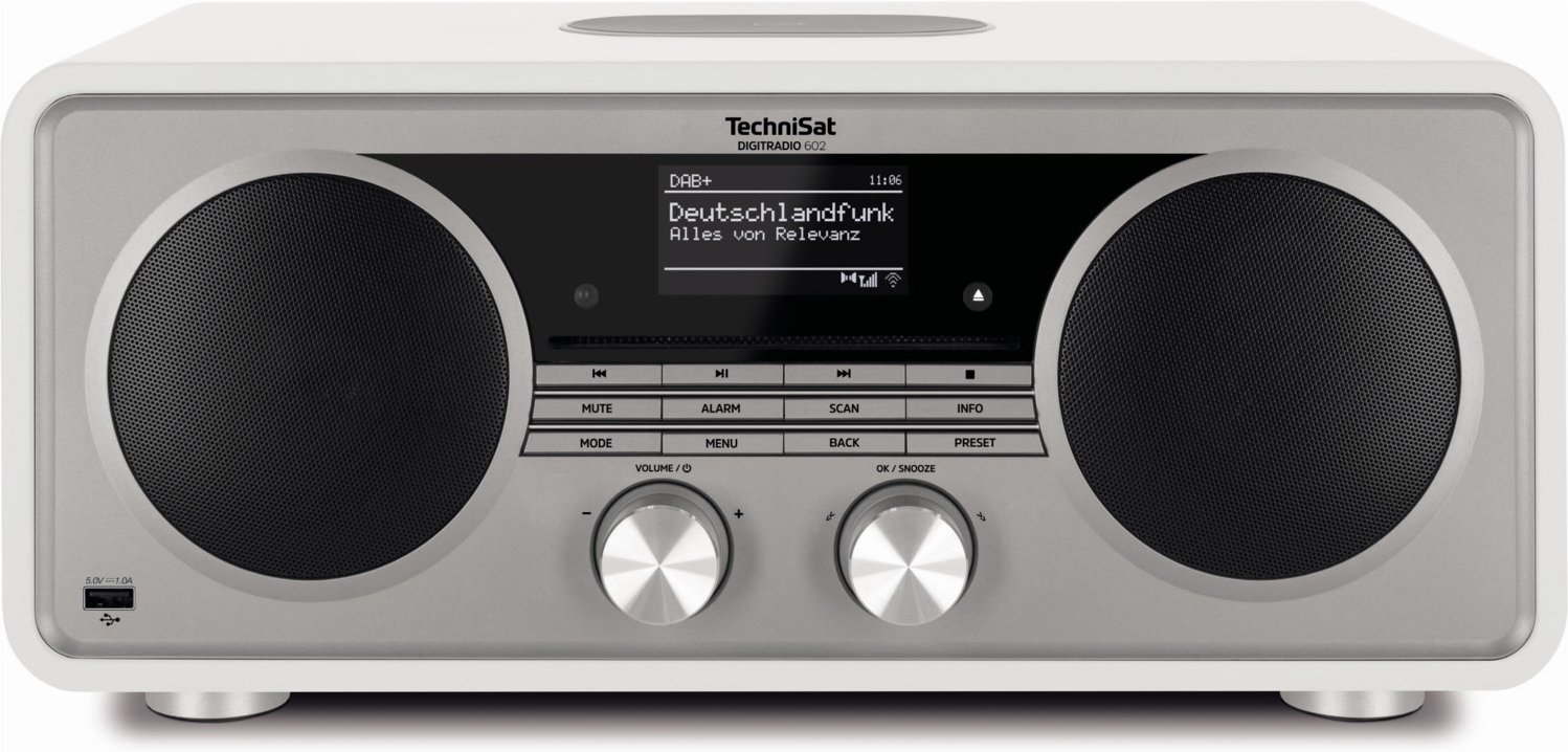 DigitRadio 602 CD/Radio-System weiß/silber