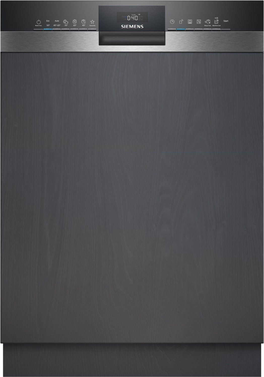 SN53HS01AE Teilintegrierter Einbau-Geschirrspüler 60 cm edelstahl