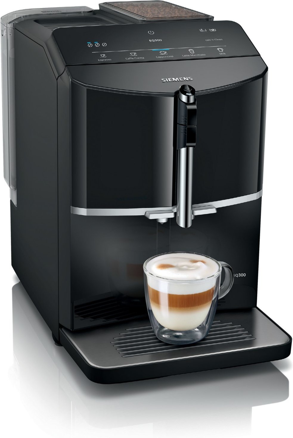 TF301E19 EQ300 Kaffee-Vollautomat klavierlack schwarz