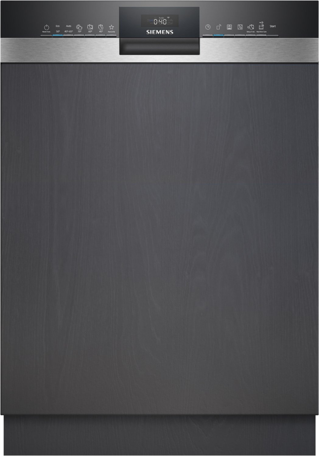 SX53ES22CE teilintegrierbarer 60 cm Geschirrspüler edelstahl